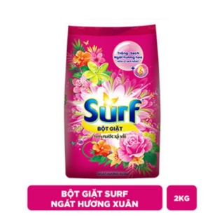 Bột giặt Surf Hương nước xả vải ngát Hương Xuân túi 2 kg Thùng  6 túi